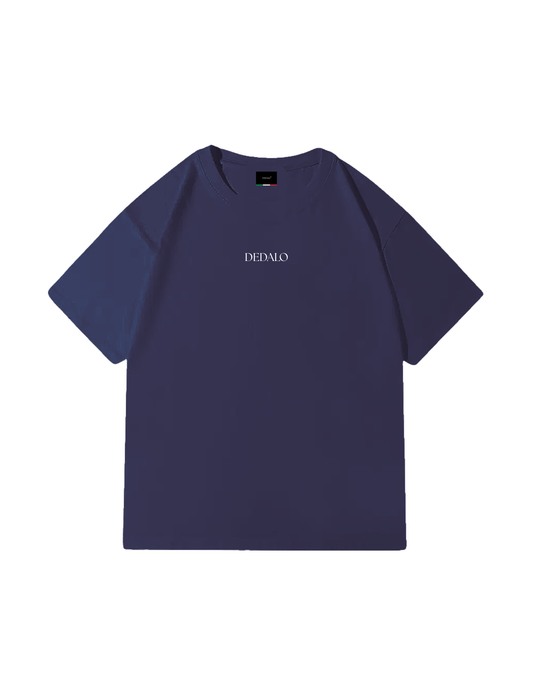 T-shirt oversize blu scuro, 270g