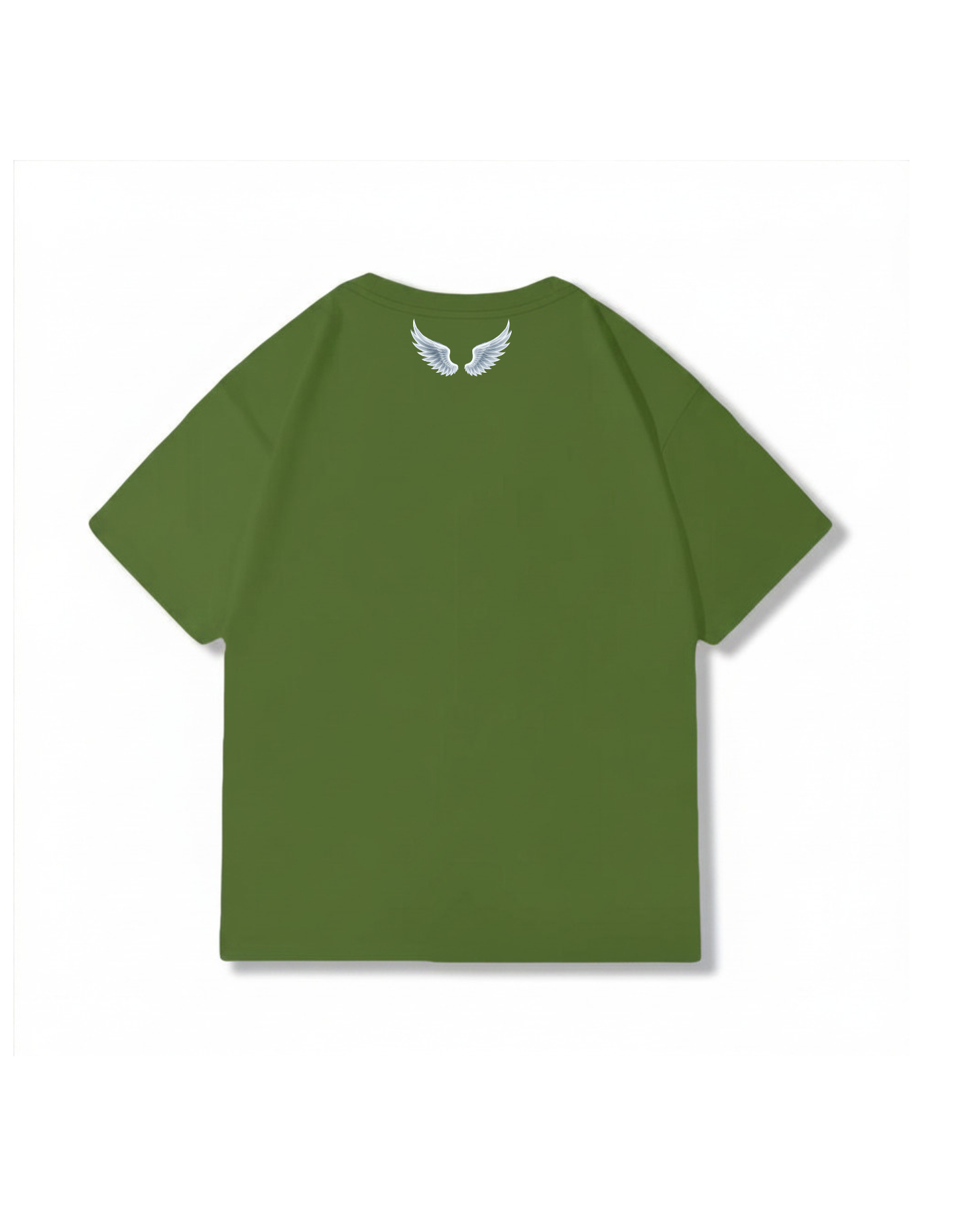 T-shirt oversize verde militare, 270g