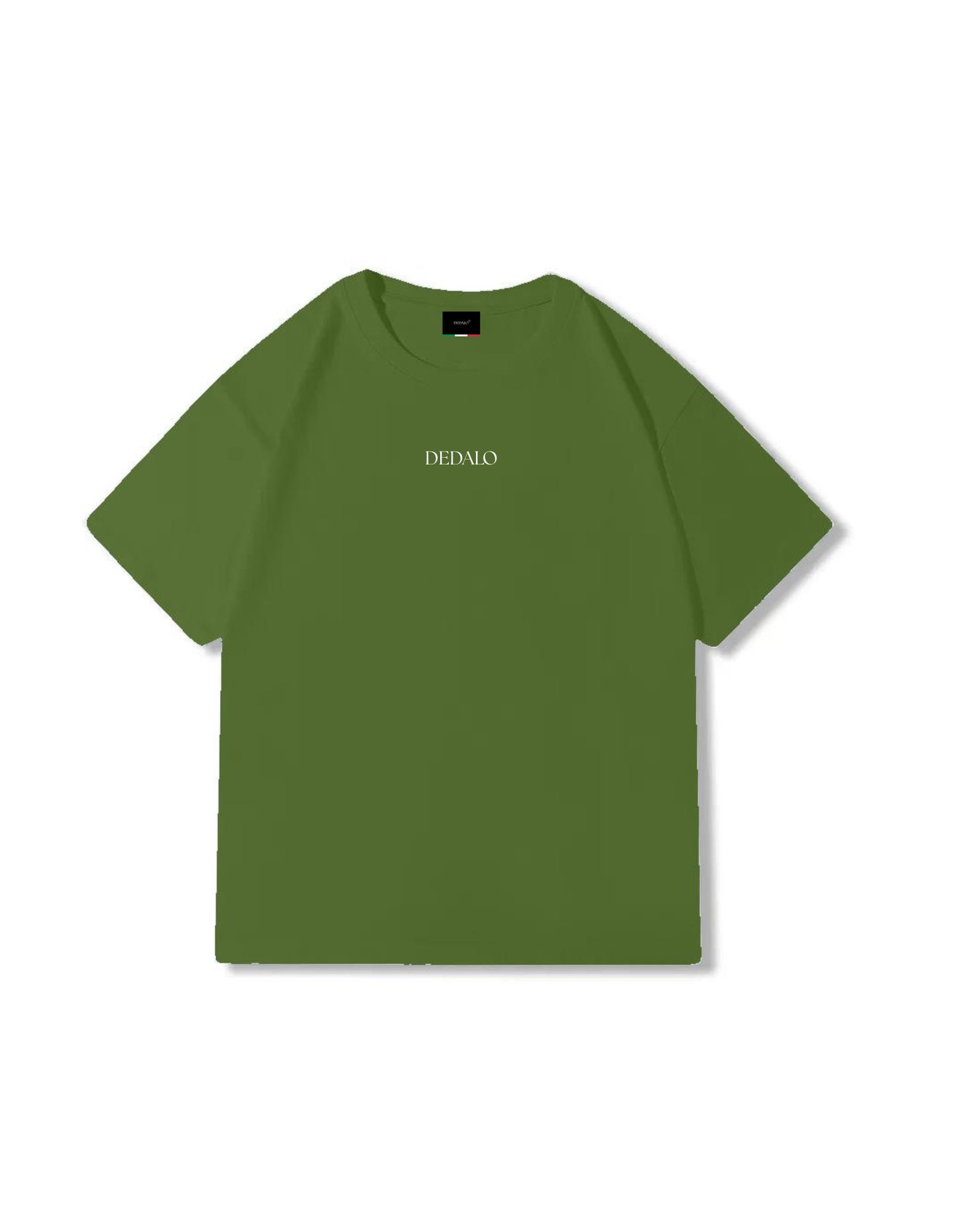 T-shirt oversize verde militare, 270g
