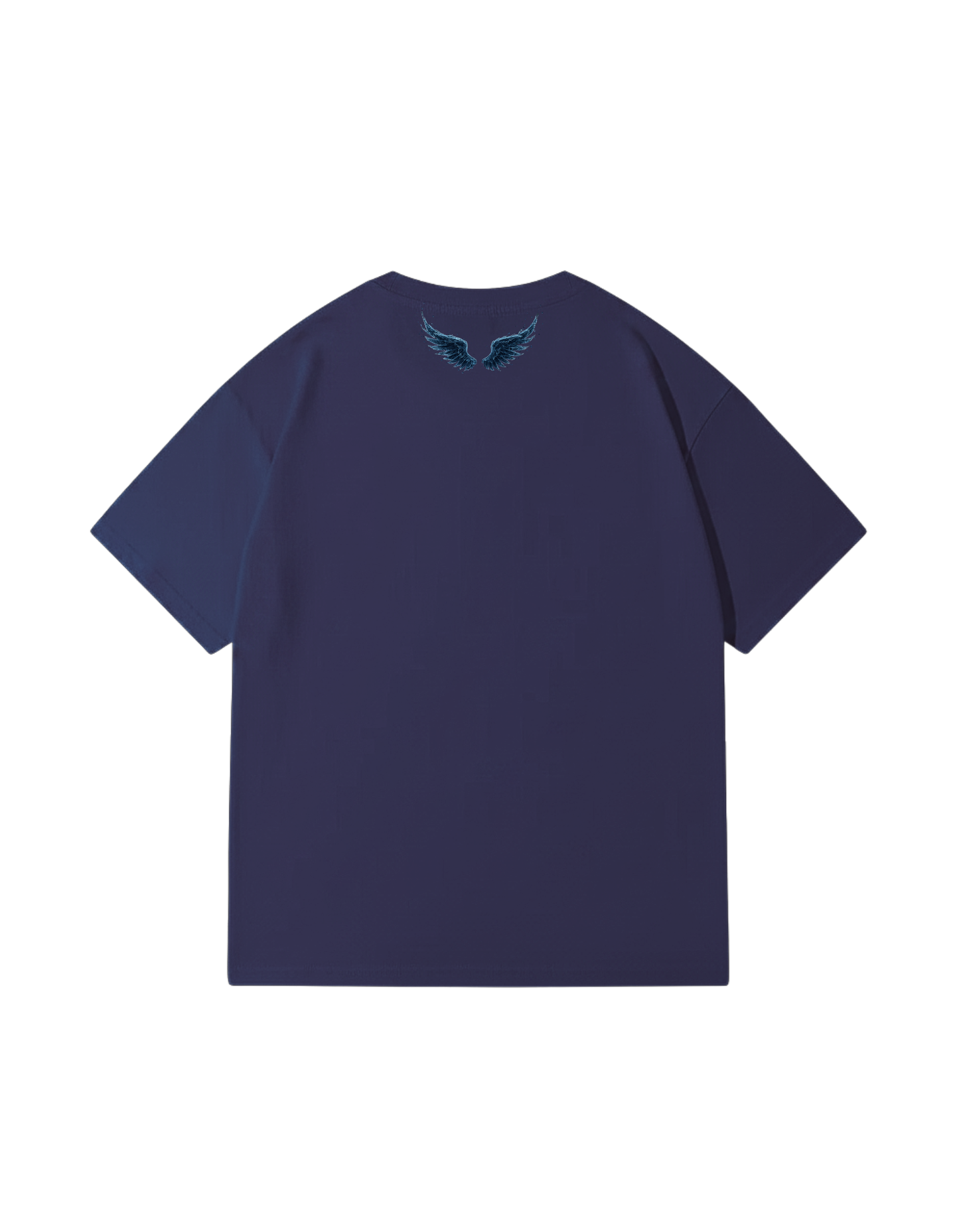 T-shirt oversize blu scuro, 270g
