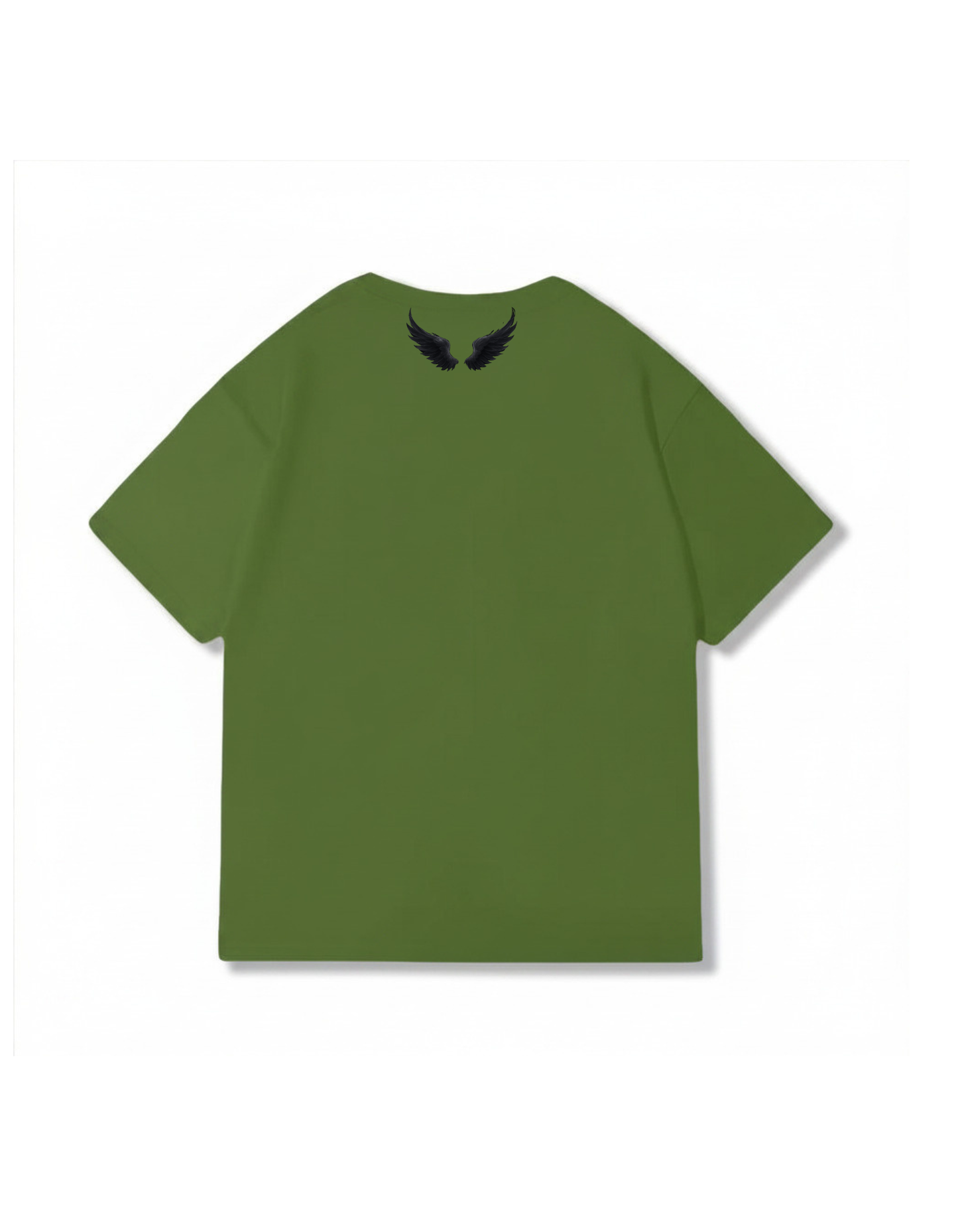 T-shirt oversize verde militare, 270g