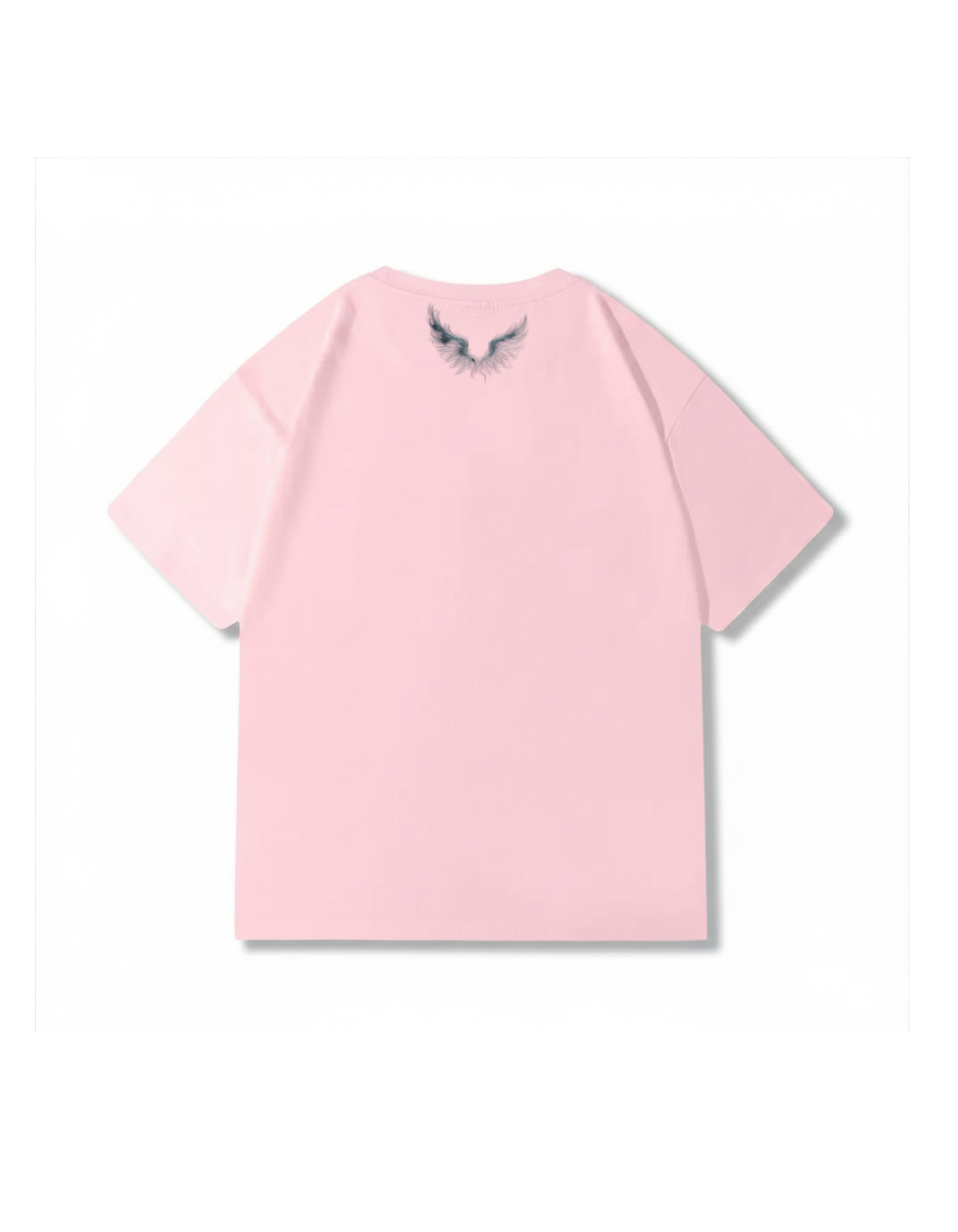 T-shirt oversize rosa pallido, 270g